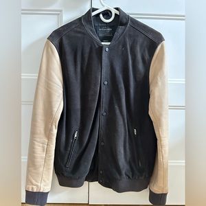 Allsaints Leather/Suede Bomber Jacket Small